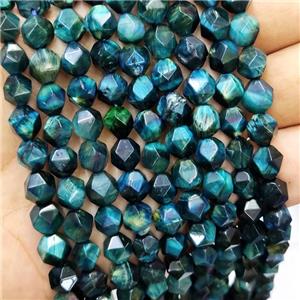 Blue Tiger Eye Stone Beads Cut Round, approx 7-8mm [GB16126]