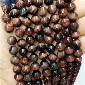 Red Tiger Eye Stone Beads Smooth Round, approx 10mm dia [GB16132]