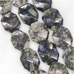 Gray Opal Beads Faceted Slice, approx 27-33mm [GB16150-S]
