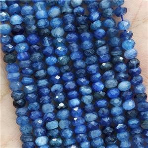 Natural Kyanite Beads Blue Faceted Rondelle, approx 4mm [GB16180]