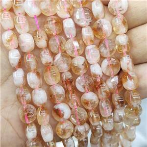 Natural Citrine Beads Faceted Coin B-Grade Yellow, approx 10mm [GB16248]