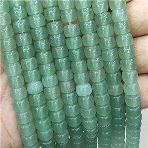 Green Aventurine Drum Beads, approx 6x8mm [GB16284]