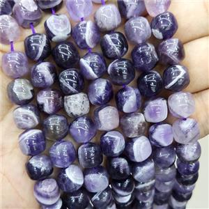 Natural Dogtooth Amethyst Drum Beads, approx 9x10mm [GB16298]
