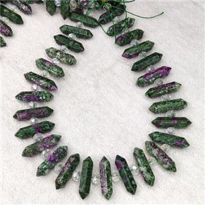 Ruby Zoisite Bullet Beads Dye, approx 8-32mm [GB16340]
