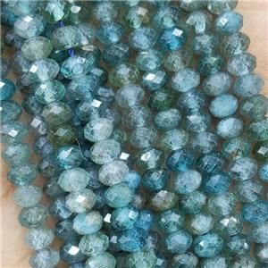 Blue Apatite Beads Faceted Rondelle, approx 5.6-6mm [GB16378]