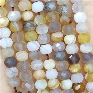 Natural Botswana Agate Beads Multicolor Faceted Rondelle, approx 5.6-6mm [GB16396]