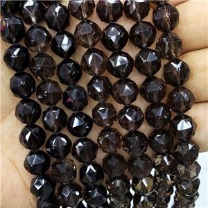 Natural Smoky Quartz Beads Cut Round, approx 10mm [GB16434-10MM]
