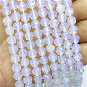 Natural White Opalite Beads Round Cut, approx 8mm [GB16438]