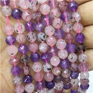 Mix Gemstone Beads Cut Round, approx 8mm [GB16445]
