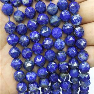 Natural Lapis Lazuli Beads Blue Cut Round Lazurite, approx 8mm [GB16453]