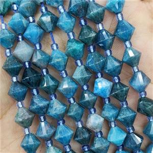 Blue Apatite Bicone Beads, approx 8mm [GB16463]