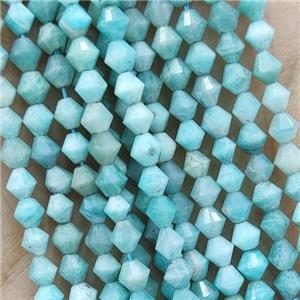 Natural Green Amazonite Beads Bicone, approx 4mm [GB16500]