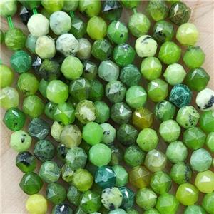 Green Canadian Chrysoprase Beads Cut Round, approx 4mm [GB16511]