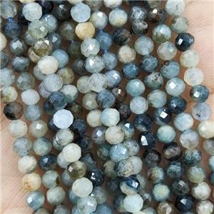 Natural Blue Tourmaline Beads Faceted Round, approx 4mm [GB16518]
