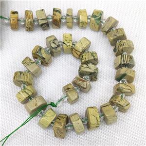 Natural Verdite Heishi Beads Cut, approx 14-18mm [GB16561]