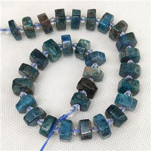Natural Apatite Beads Heishi Cut Blue, approx 14-18mm [GB16573]