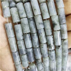 Natural Labradorite Tube Beads, approx 8x16mm [GB16668]