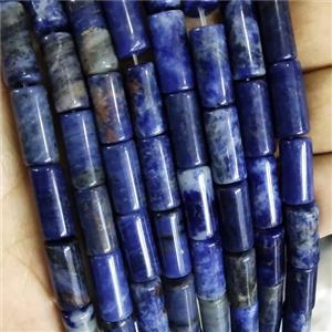 Natural Blue Sodalite Beads Tube, approx 8x16mm [GB16670]