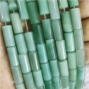 Green Aventurine Tube Beads, approx 8x16mm [GB16673]