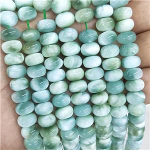 Natural Brazilian Peacock Angelite Beads Rondelle Green, approx 6x10mm [GB16681]