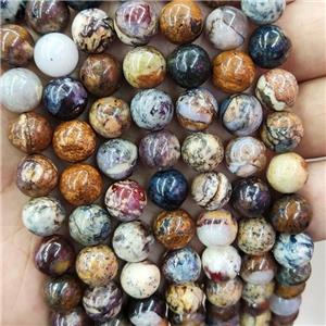 Natural Pietersite Jasper Beads Smooth Round, approx 6mm dia [GB16691-6MM]