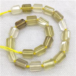 Natural Lemon Quartz Beads Column, approx 12-16mm [GB16696]