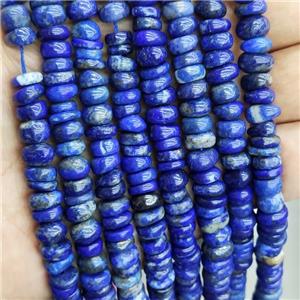 Natural Lapis Lazuli Beads Rondelle Blue Lazurite, approx 8mm [GB16750]
