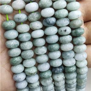 Burmese Chrysoprase Beads Green Smooth Rondelle, approx 6x10mm [GB16792]