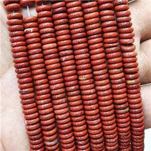 Natural Red Jasper Heishi Beads, approx 6mm [GB16808]
