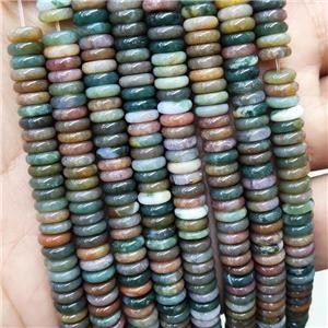 Natural Indian Agate Heishi Beads Multicolor, approx 6mm [GB16816]
