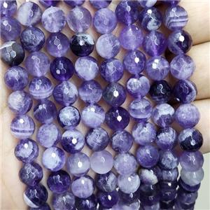 Natural Dogtooth Amethyst Beads Faceted Round, approx 4mm dia [GB16903-4MM]
