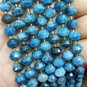 Natural Apatite Beads Blue Cut Rondelle, approx 9-10mm [GB16946]