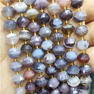 Natural Botswana Agate Beads Rondelle Cutted, approx 9-10mm [GB16952]