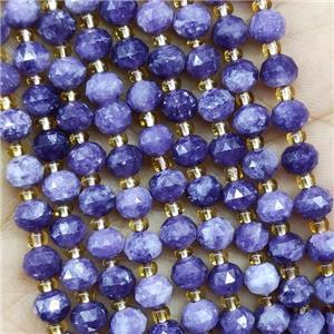 Natural Lepidolite Beads Purple Cut Rondelle, approx 5-6mm [GB16971]