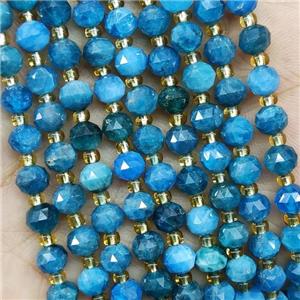 Natural Blue Apatite Beads Cut Rondelle, approx 5-6mm [GB16980]