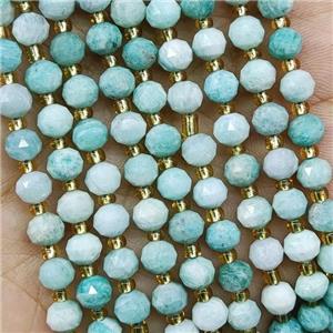 Natural Green Amazonite Beads Cut Rondelle, approx 5-6mm [GB16983]