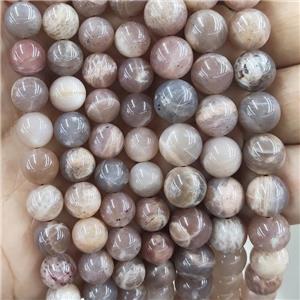 Natural Moonstone Beads Smooth Round B-Grade, approx 8mm dia [GB16996-8MM]