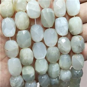 Natural Gray Moonstone Nugget Beads Freeform Faceted, approx 12-16mm [GB17086]