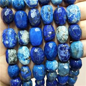 Natural Blue Lapis Lazuli Nugget Beads Freeform Faceted, approx 12-16mm [GB17092]