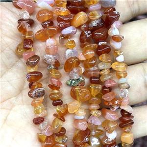 Natural Red Carnelian Agate Chip Beads Freeform, approx 5-8mm, 32inch length [GB17142]