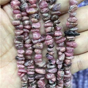 Natural Pink Tourmaline Chip Beads Freeform, approx 5-8mm, 32inch length [GB17143]