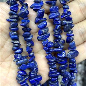 Natural Lapis Lazuli Chip Beads Blue Freeform, approx 5-8mm, 32inch length [GB17159]