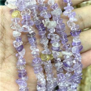 Natural Ametrine Chips Beads Purple Freeform, approx 5-8mm, 32inch length [GB17165]