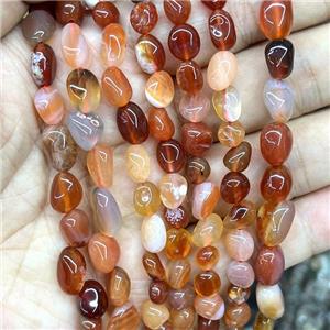 Natural Red Carnelian Chips Beads Polished Freeform, approx 5-8mm [GB17198]