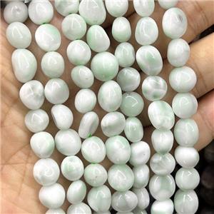 Lt.Green Angelite Chip Beads Freeform, approx 8-10mm [GB17208]