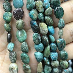 Natural Chrysocolla Chips Beads Green Freeform, approx 8-10mm [GB17216]