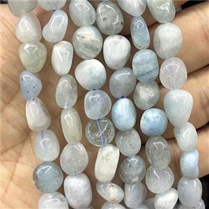 Natural Aquamarine Chips Beads Blue Freeform, approx 8-10mm [GB17226]