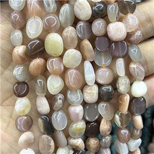 Moonstone Chips Beads Multicolor Freeform, approx 8-10mm [GB17232]