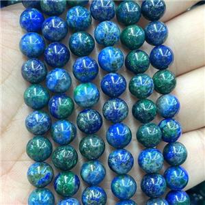 Lapis Lazuli Beads Blue Dye Smooth Round, approx 8mm dia [GB17258]