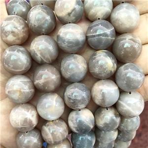 Natural Gray Moonstone Beads Smooth Round, approx 18mm [GB17281]